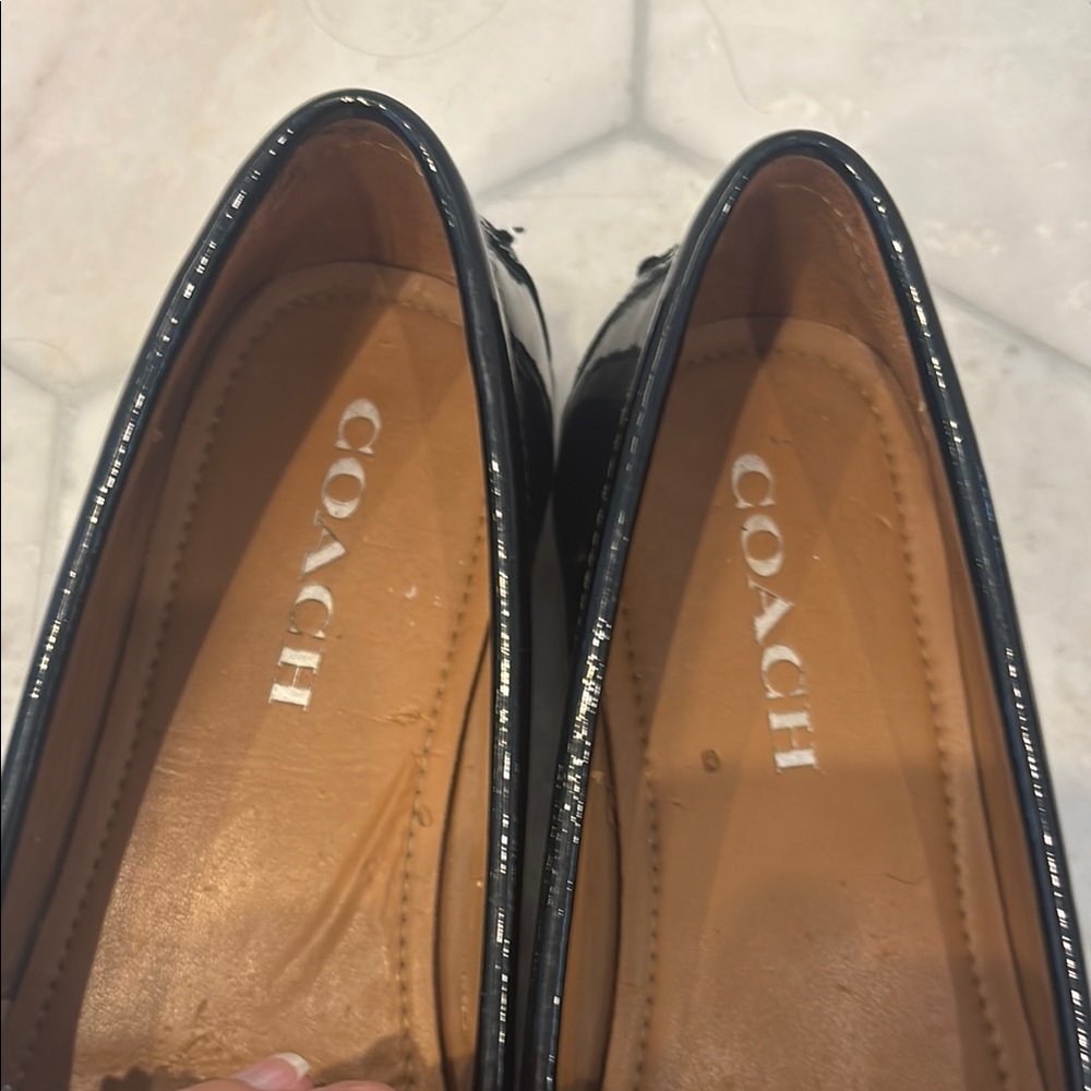 Coach Black Moccasin-Style Flats - Picture 7 of 8